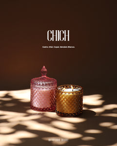 CHICH – Vela Artesanal de Miel, Copal, Sándalo y Cedro